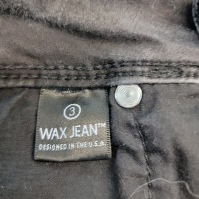 Wax Jean Skinny Stretch Women’s Size 3 Distressed Goth Ripped Denim Black 93400 - Thumbnail 3
