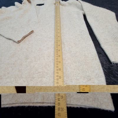 Hatch Waffle Knit Visitor Hoodie And Pants Sz 1 Maternity Beige Wool Blend Soft - Thumbnail 3