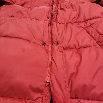 OLD NAVY Mens Large Frost Free Puffer Coat Red Spice Warm And Cozy Clean N Ready - Thumbnail 3