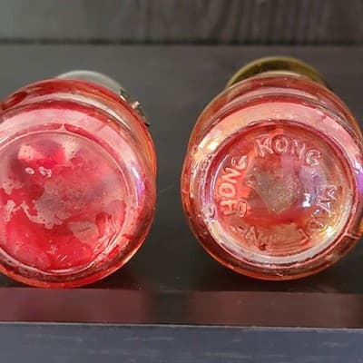 Vintage Miniature Hong Kong Oil 5" Lamps Set Of 2 Collectible - Thumbnail 4
