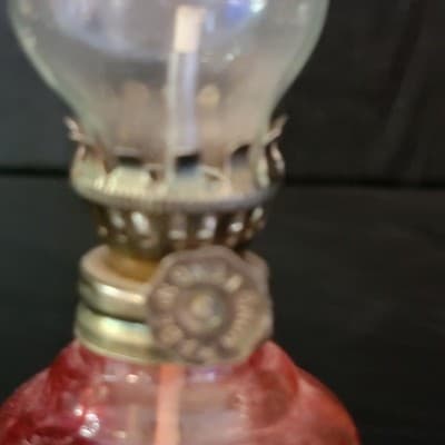 Vintage Miniature Hong Kong Oil 5" Lamps Set Of 2 Collectible - Thumbnail 2