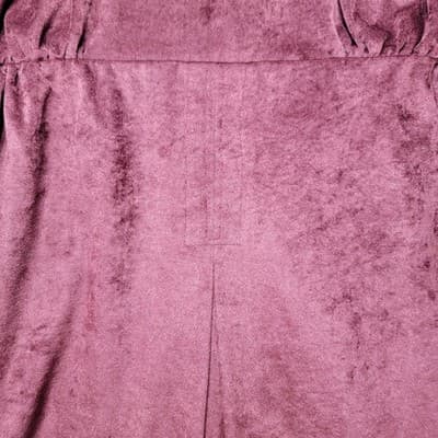 Vintage Handmade Women's XXL TALL Maroon Faux Suede Maxi Dress - Thumbnail 5