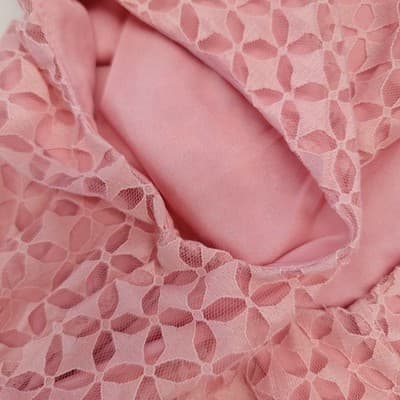 Liz Claiborne Sleeveless Pink/Peach Lace Top with Keyhole Neckline Women's Large - Thumbnail 7