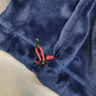 Lands End Womens 2X Jacket Dk Blue Full Zip Fleece Soft Inside Pile Turned Cuffs - Thumbnail 9