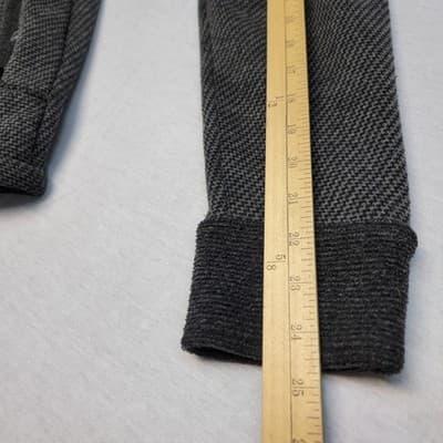 ROYAL ROBBINS Women's LG Grey Knit Jacket 2 Way Zipper Snap Pockets Cuffs Collar - Thumbnail 16