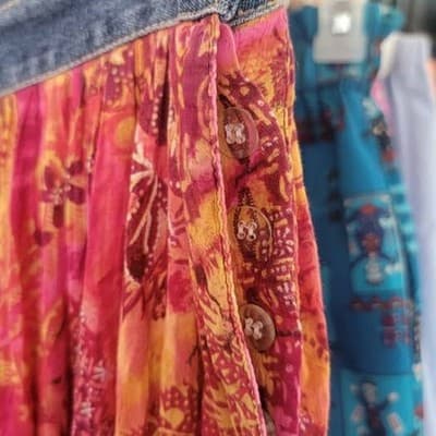 St. John's Bay Womens Y2K Boho Native Tiered Long Festival Maxi Skirt Size 8P - Thumbnail 2