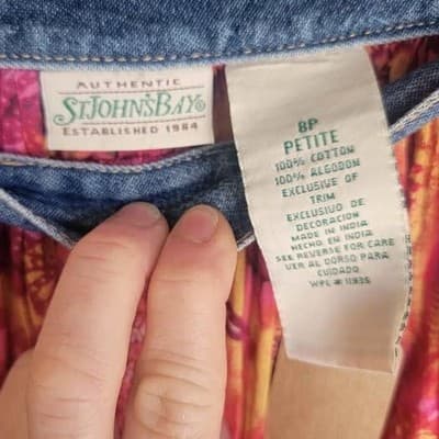 St. John's Bay Womens Y2K Boho Native Tiered Long Festival Maxi Skirt Size 8P - Thumbnail 4