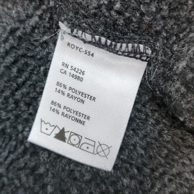 ROYAL ROBBINS Women's LG Grey Knit Jacket 2 Way Zipper Snap Pockets Cuffs Collar - Thumbnail 9