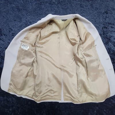 Vintage Levis Western Wear Blazer Mens Beige Sport Coat Size 42L - Thumbnail 11