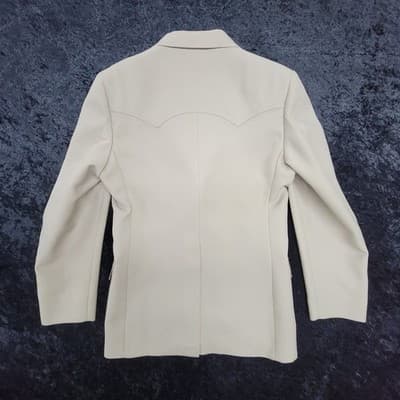 Vintage Levis Western Wear Blazer Mens Beige Sport Coat Size 42L - Thumbnail 16