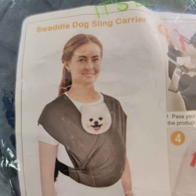 Cuby Swaddle Dog Swing Carrier - New - Thumbnail 2