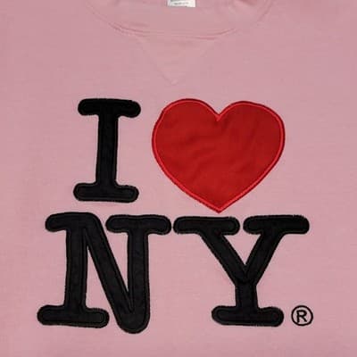I Heart NY Pink Sweatshirt Large New York Souvenir Soft Comfy Crewneck Cotton - Thumbnail 7