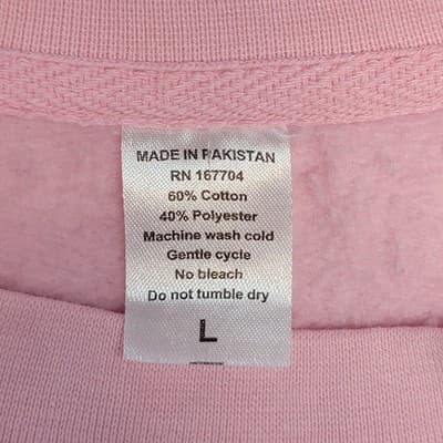 I Heart NY Pink Sweatshirt Large New York Souvenir Soft Comfy Crewneck Cotton - Thumbnail 2