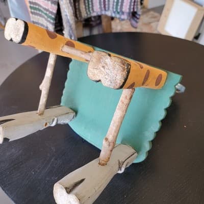 VINTAGE 1997 Creatively Yours Hand Carved Painted Noah’s Ark Toddler Chair 17’’ - Thumbnail 6