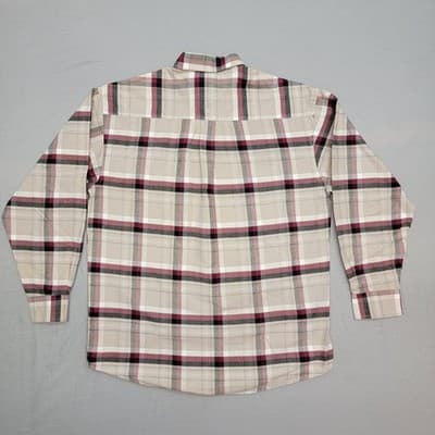 TwentyX Wrangler Men's L Plaid Long Sleeve Button Down Cowboy Western Shirt - Thumbnail 2