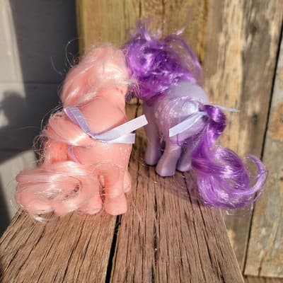 My Little Pony 40 Year Collection Cotton Candy And Blossom 6" High 2017 Hasbro - Thumbnail 3