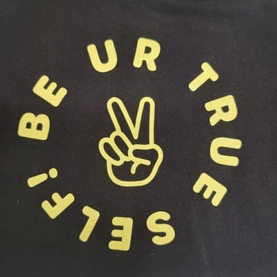 Sugar & Jade Hoodie Black Cropped Sweatshirt Large Be ur true self. - Thumbnail 9