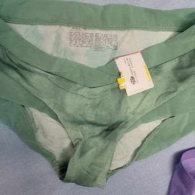 Lot of 3 Amden Women's Luxury Panties New Size Small Briefs Purple Green - Thumbnail 4
