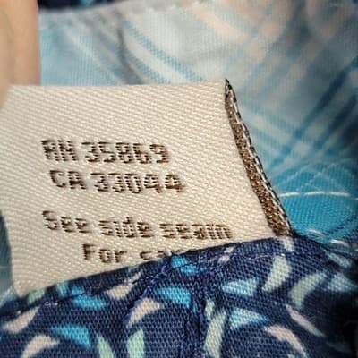 Roper Men's XL Long Sleeve Pearl Snap Teal Blue Circles Western Cowboy Shirt - Thumbnail 6