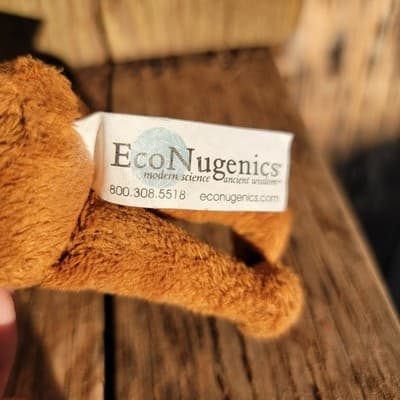 Eco Nugenics Brown Plush Monkey small 7" Curly Tail VINTAGE Collector - Thumbnail 3