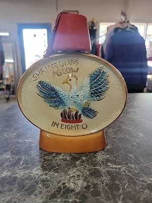 Jim Beam Western Shrine Association 1980 Phx AZ Decanter Tassel Shrinedom Aglow - Thumbnail 2