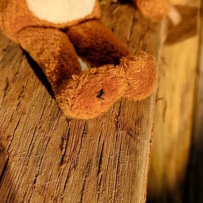Eco Nugenics Brown Plush Monkey small 7" Curly Tail VINTAGE Collector - Thumbnail 8