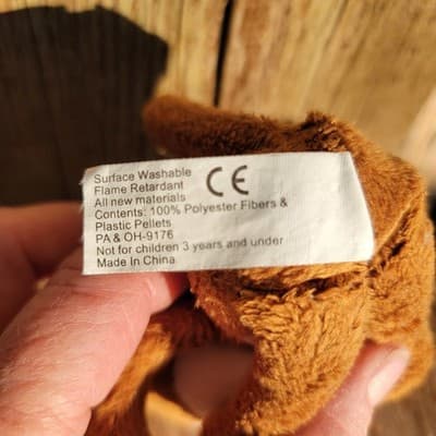Eco Nugenics Brown Plush Monkey small 7" Curly Tail VINTAGE Collector - Thumbnail 4