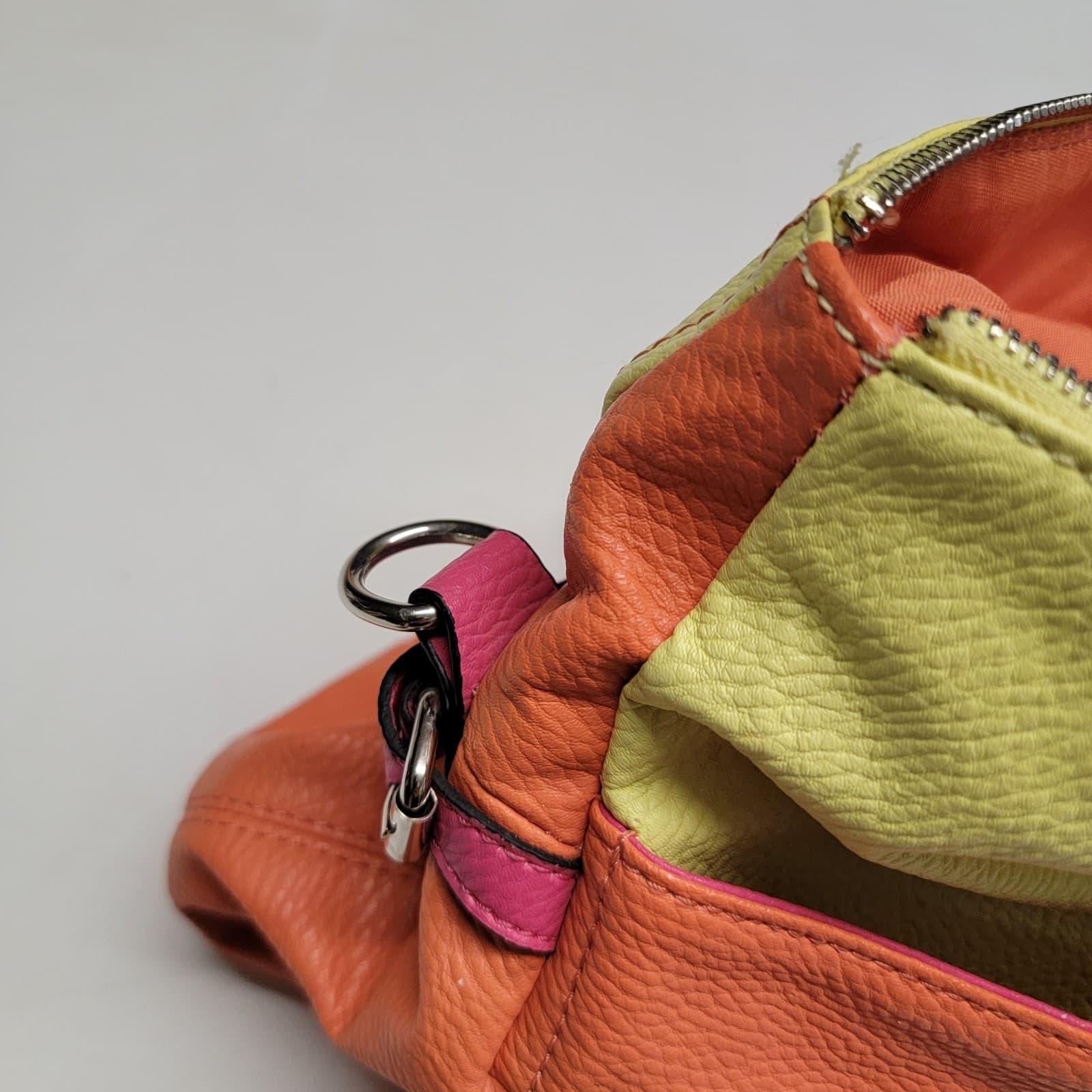 APT 9 Double Braided Handled Bag Delicious Taffy Colors Zippered Tote Closure - Thumbnail 5