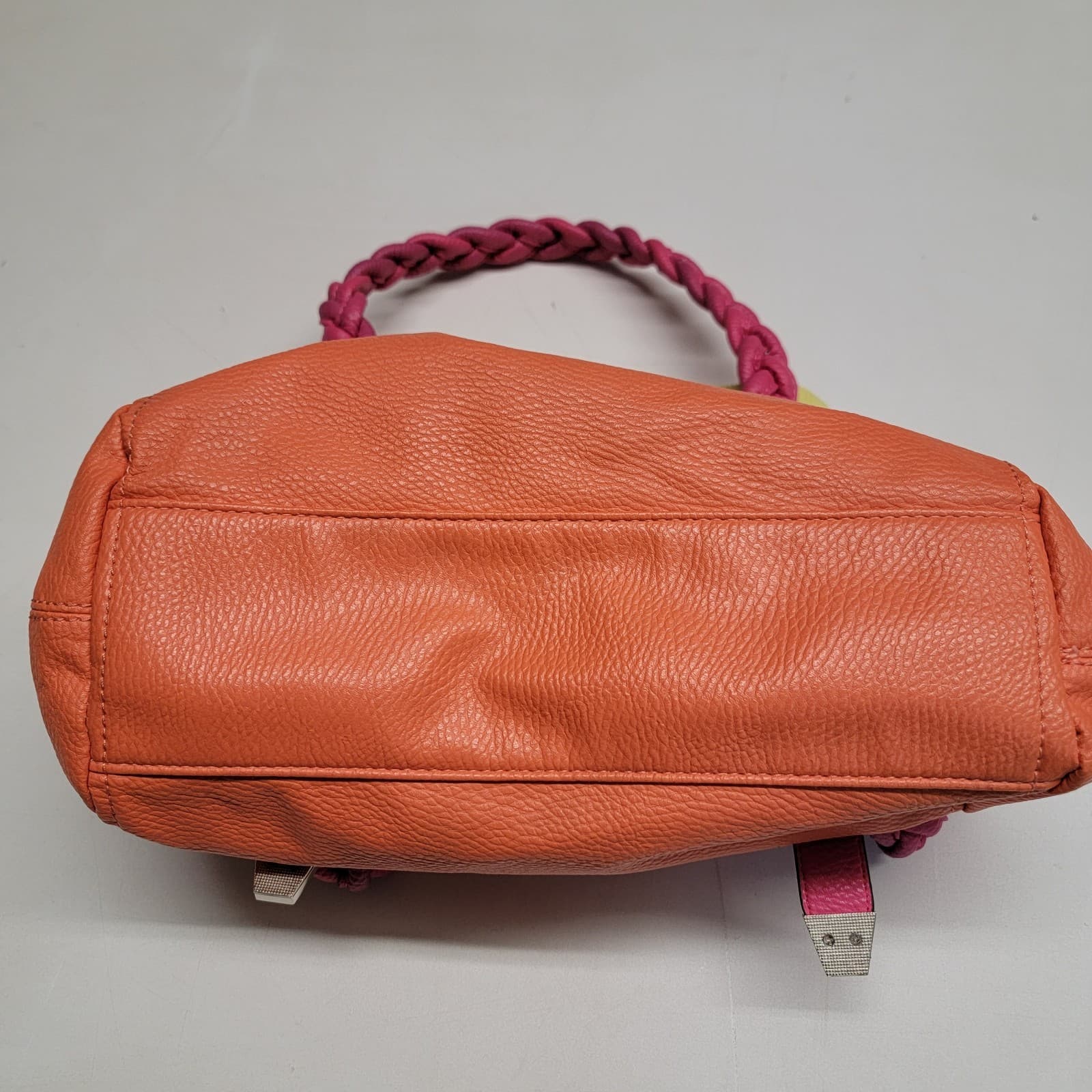 APT 9 Double Braided Handled Bag Delicious Taffy Colors Zippered Tote Closure - Thumbnail 6