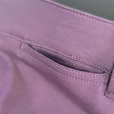 Liz Claiborne Womens Wide Leg 4 Way Stretch Wine Plum Dress Pants Size 18 NWT - Thumbnail 5