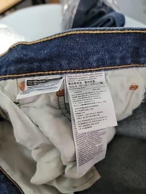 Levi's 501 Original Fit NO STRETCH Mens 40x32 Dark Wash Blue Straight Leg - Thumbnail 7