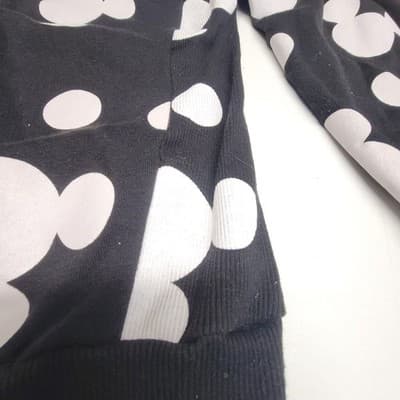 Disney Mickey Mouse Sweatshirt Juniors Size Small Red Sequin Logo - Thumbnail 6