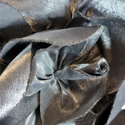 SONDRA ROBERTS Silver Box Clutch Purse Flower Grey Chain Evening Bag NYE - Thumbnail 11
