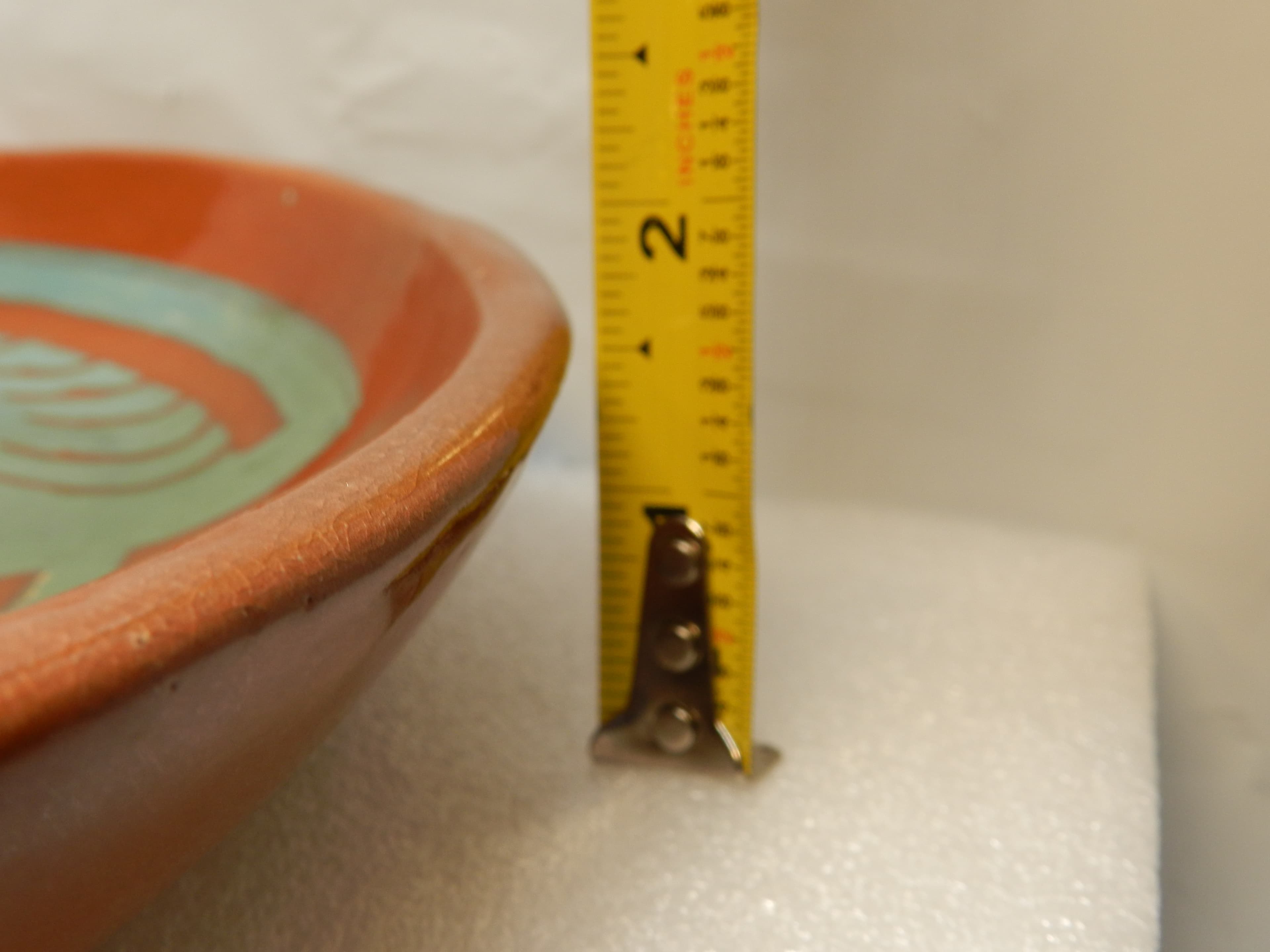 Hopi-styled Polychrome Bowl/Plate Turquoise Thunderbird Design Hamm 1954 (O23S) - Thumbnail 6