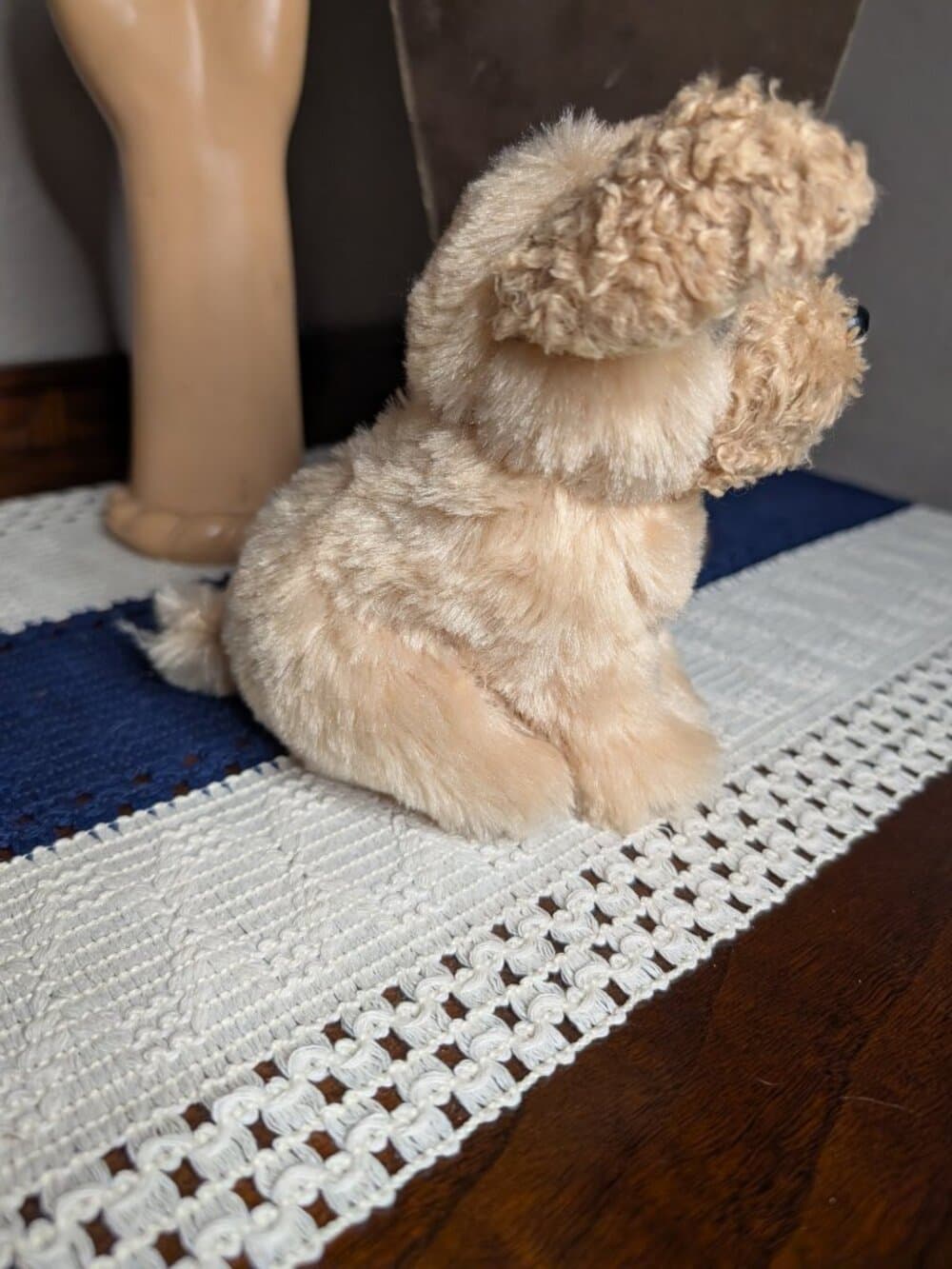 Adorable Our Generation Fluffy Sitting Puppy Dog Pink Bow Battat - Thumbnail 12