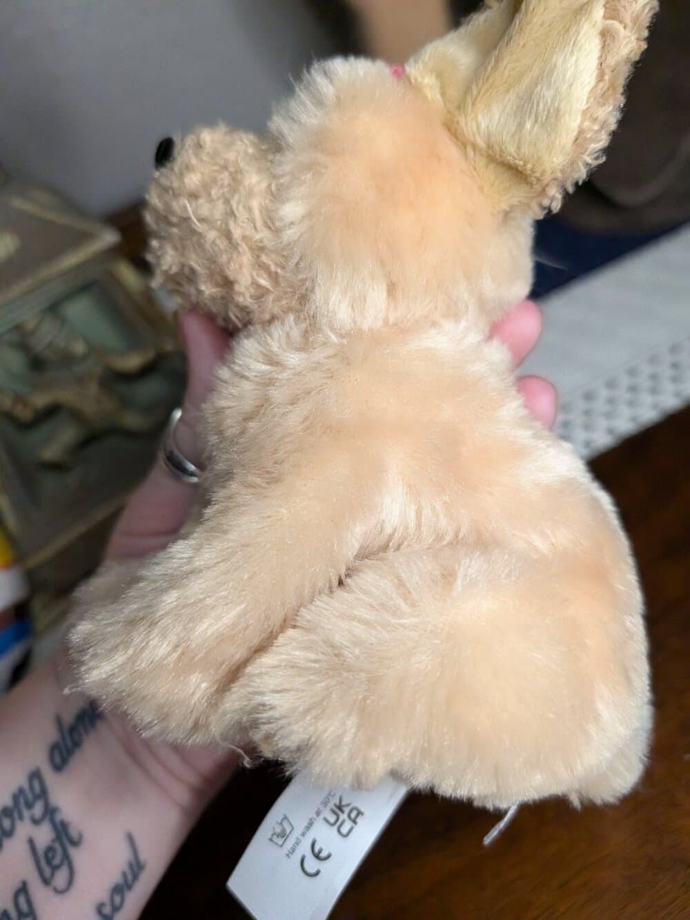 Adorable Our Generation Fluffy Sitting Puppy Dog Pink Bow Battat - Thumbnail 14