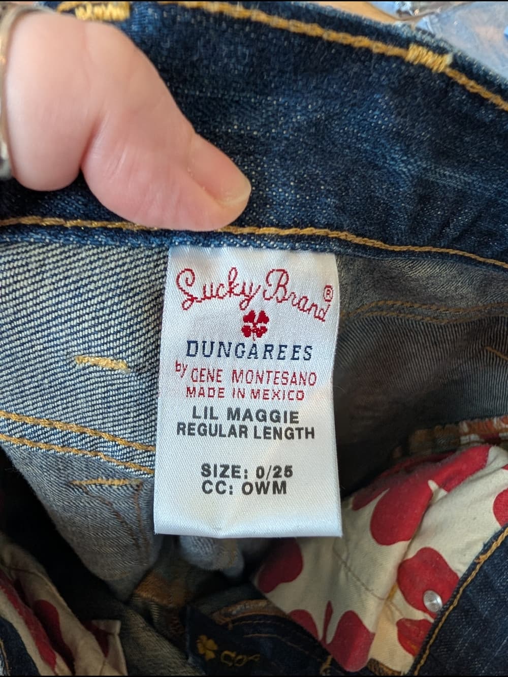 Lucky Brand Lil Maggie Boot Cut Flare Blue Jeans Embroidered Pocket Low Rise - Thumbnail 11