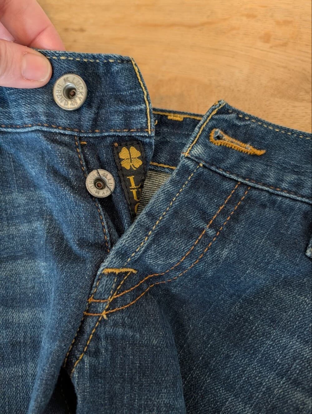 Lucky Brand Lil Maggie Boot Cut Flare Blue Jeans Embroidered Pocket Low Rise - Thumbnail 14