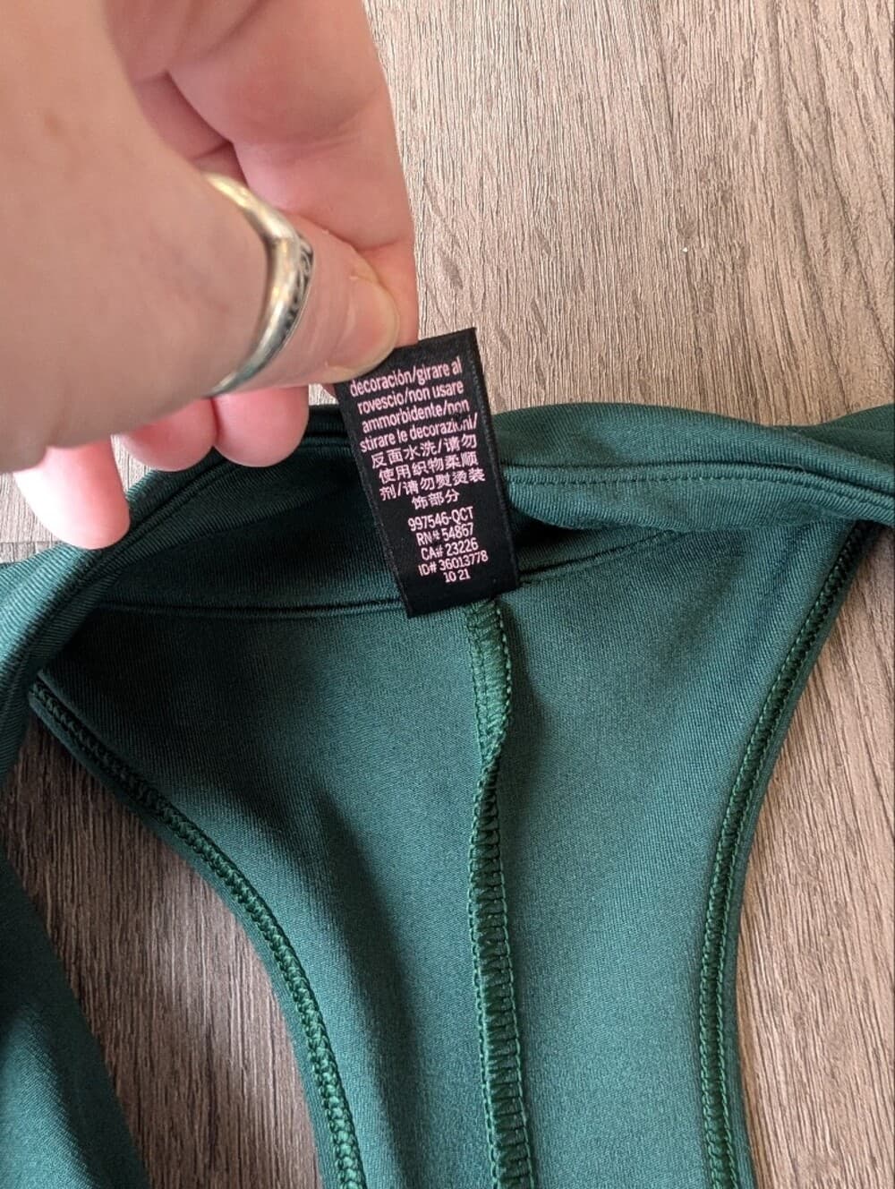 Victoria's Secret Flow Point Dark Teal Sleeveless FitnessJumpsuit with Front Zip - Thumbnail 12