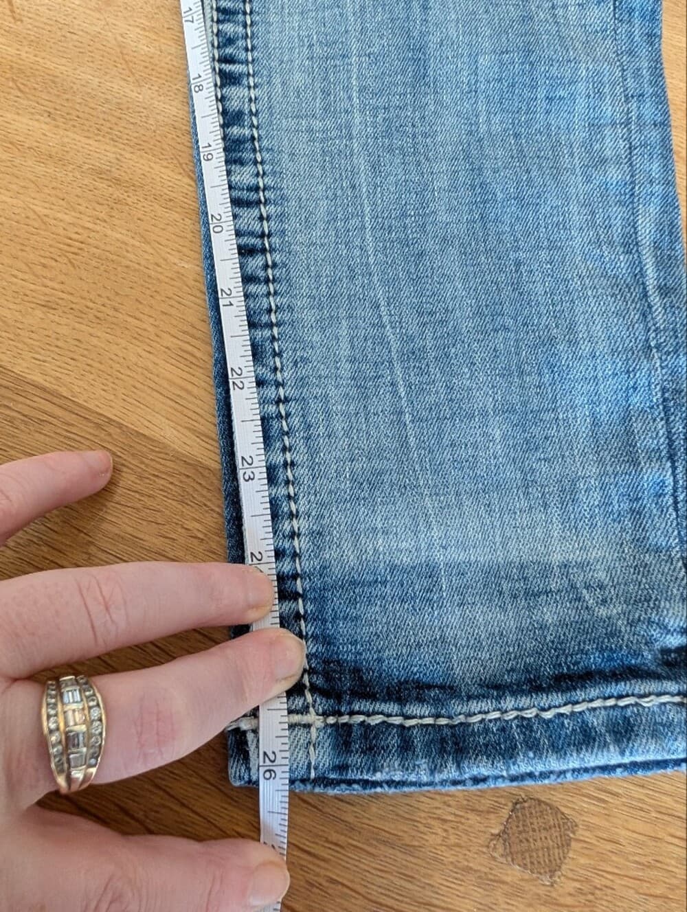 Miss Me Blue Mid-Rise Distressed Ankle Skinny Jeans With Stars And Flag - Thumbnail 13