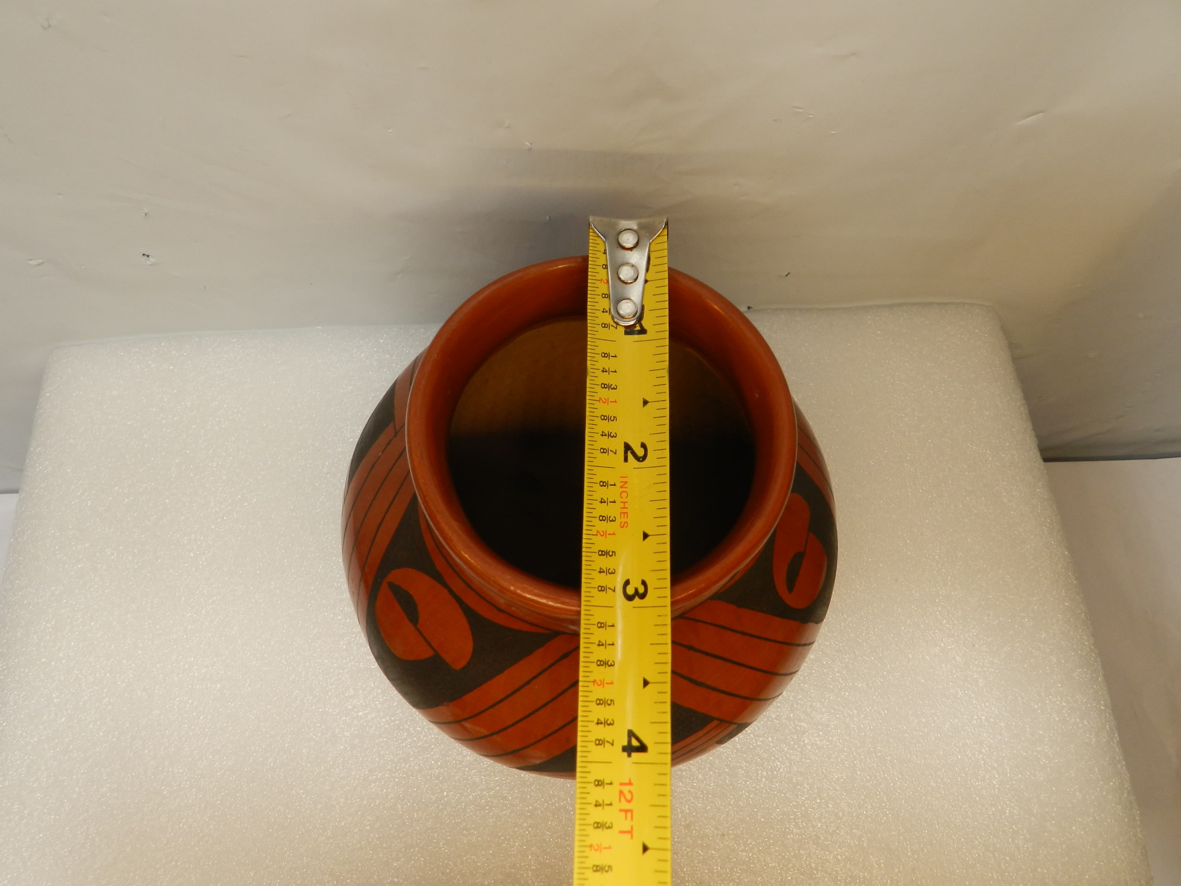 Vintage Mata Ortiz Polychrome pottery vase by Sofia de Tena Signed (O27S) - Thumbnail 2