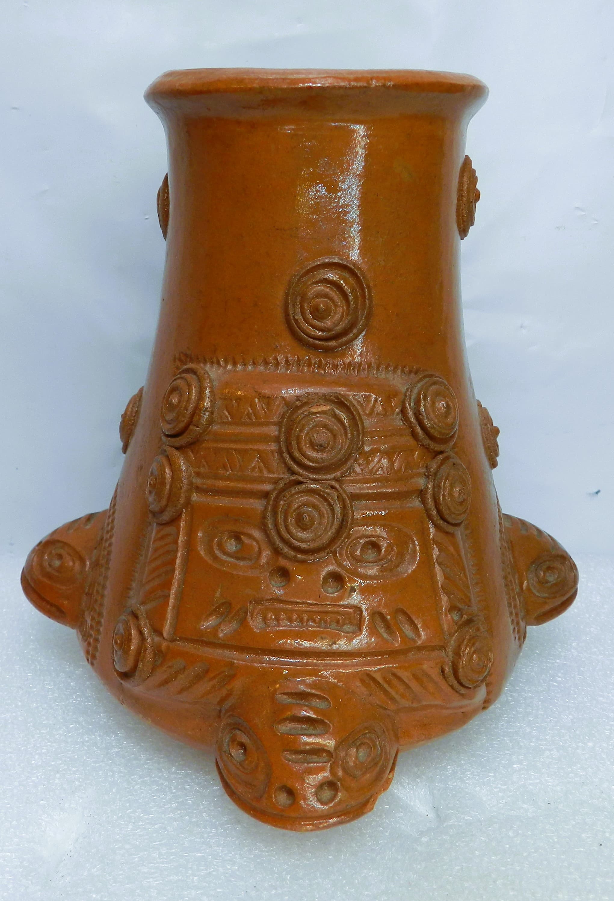 5" Effigy Vessel Chorrera Culture Hecho En Ecuador Ceramic Handmade Pottery O29S