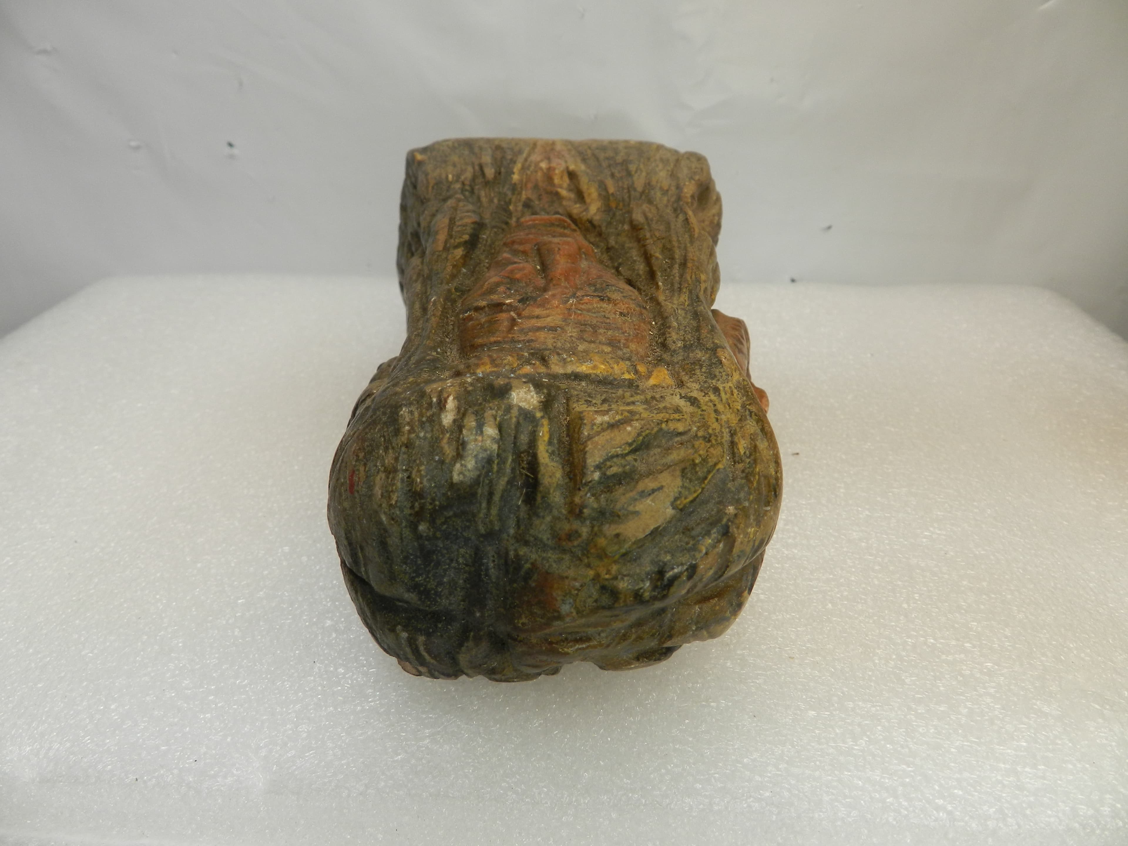 Rare Native American Hand Carved Stone Multi-Faced Totem /Spirit Carving  O30S - Thumbnail 5