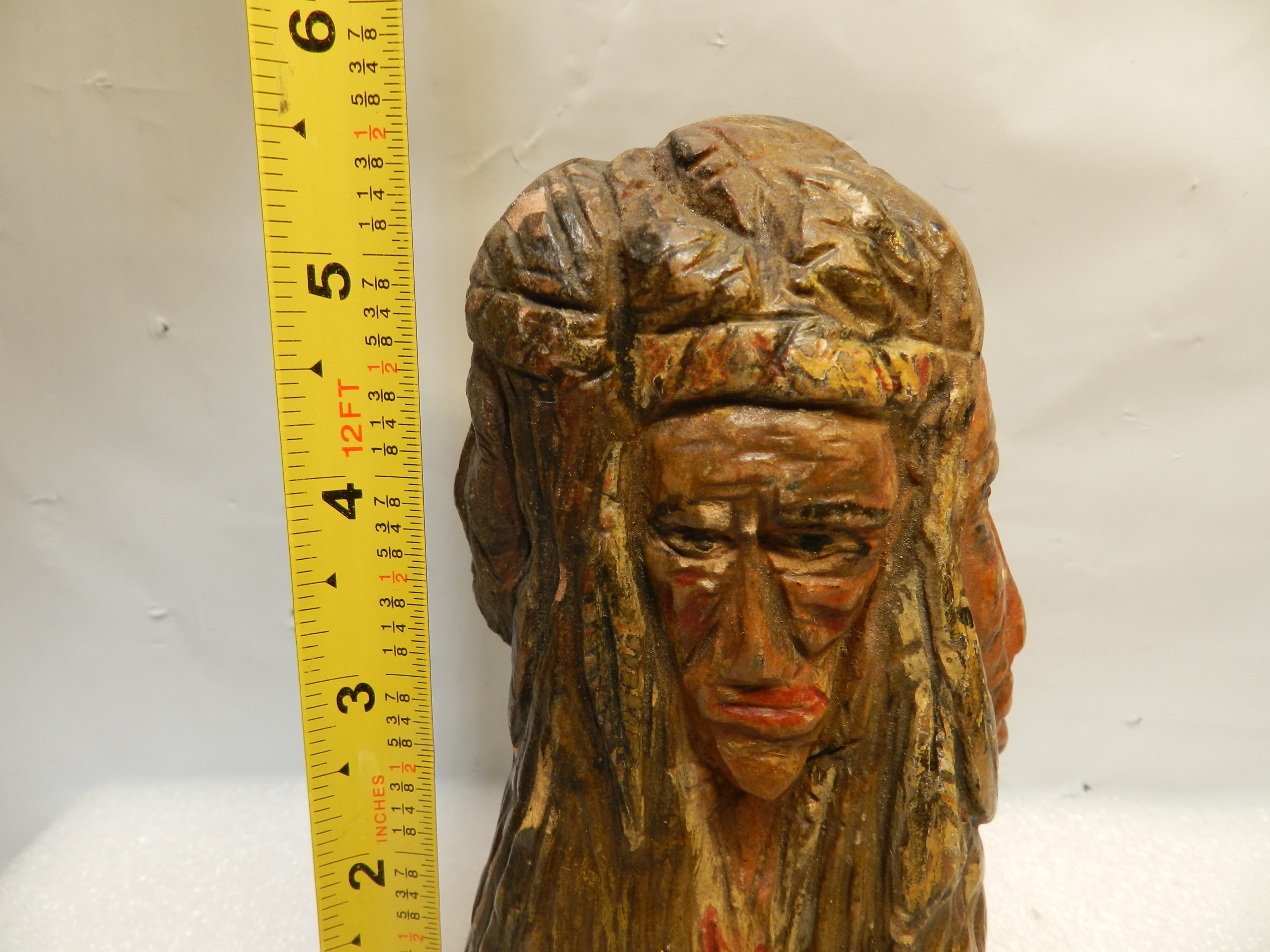Rare Native American Hand Carved Stone Multi-Faced Totem /Spirit Carving  O30S - Thumbnail 8