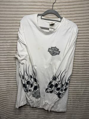 harley davidson long sleeve flame - Thumbnail 3