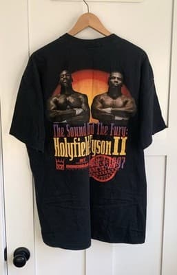 Vintage 1997 Holyfield-Tyson MGM t shirt