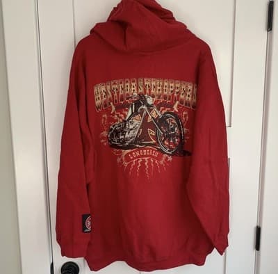 Vintage West Coast Choppers zip-up hoodie - Thumbnail 5