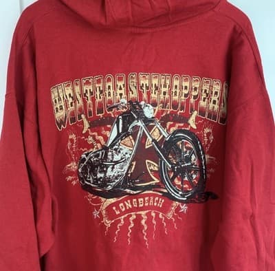 Vintage West Coast Choppers zip-up hoodie