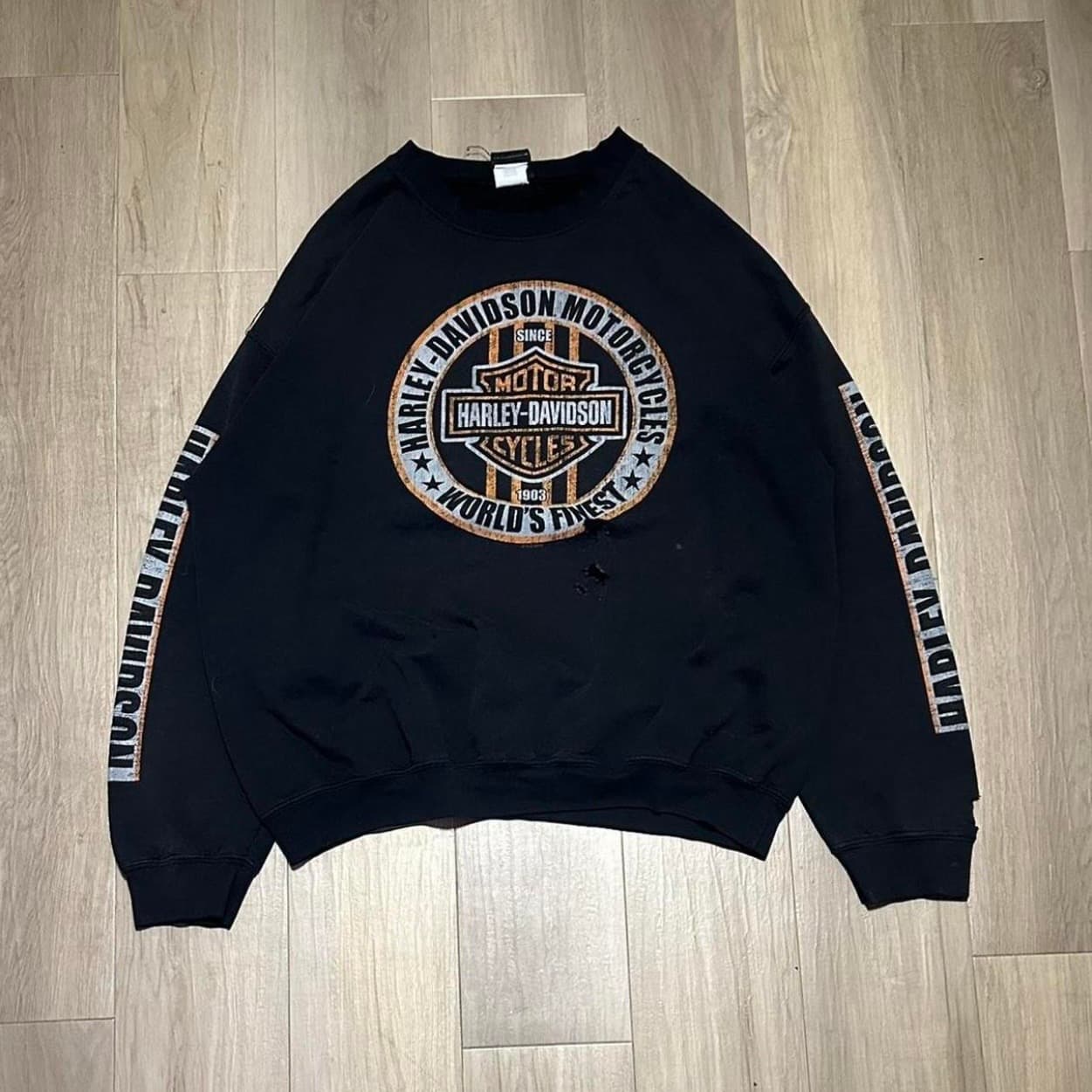 Harley-Davidson Black Graphic Sweatshirt - Thumbnail 2