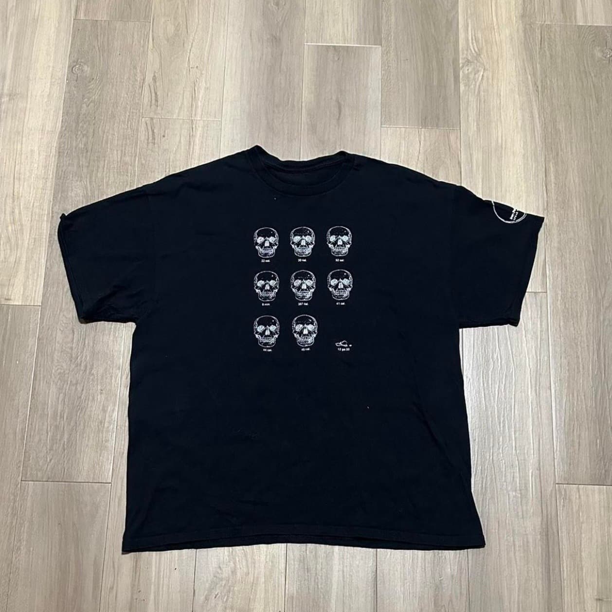 Forensics Graphic T-Shirt Black Skull Design - Thumbnail 3